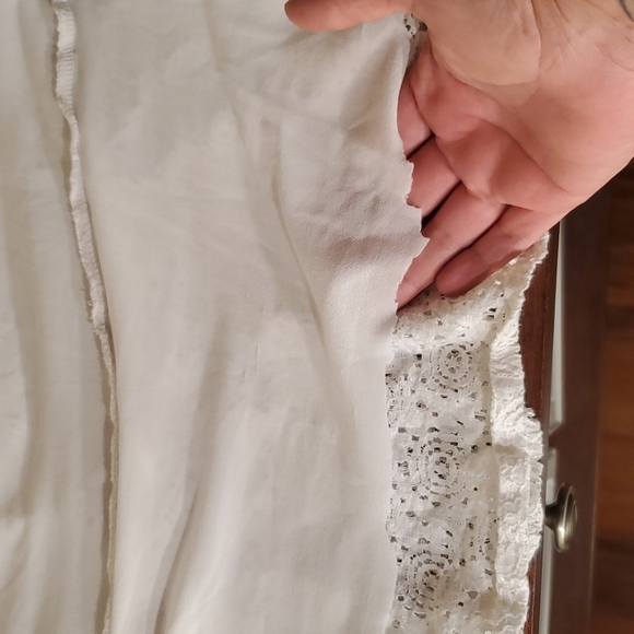 4/$20 Style & Co white crop top spaghetti strap top - Picture 8 of 10